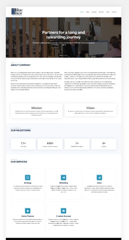 website development portfolio